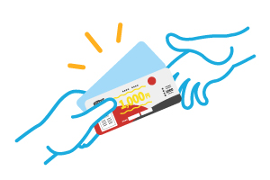 ③クーポン提示