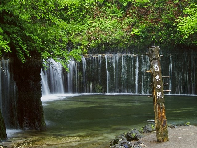 長野県の白糸の滝