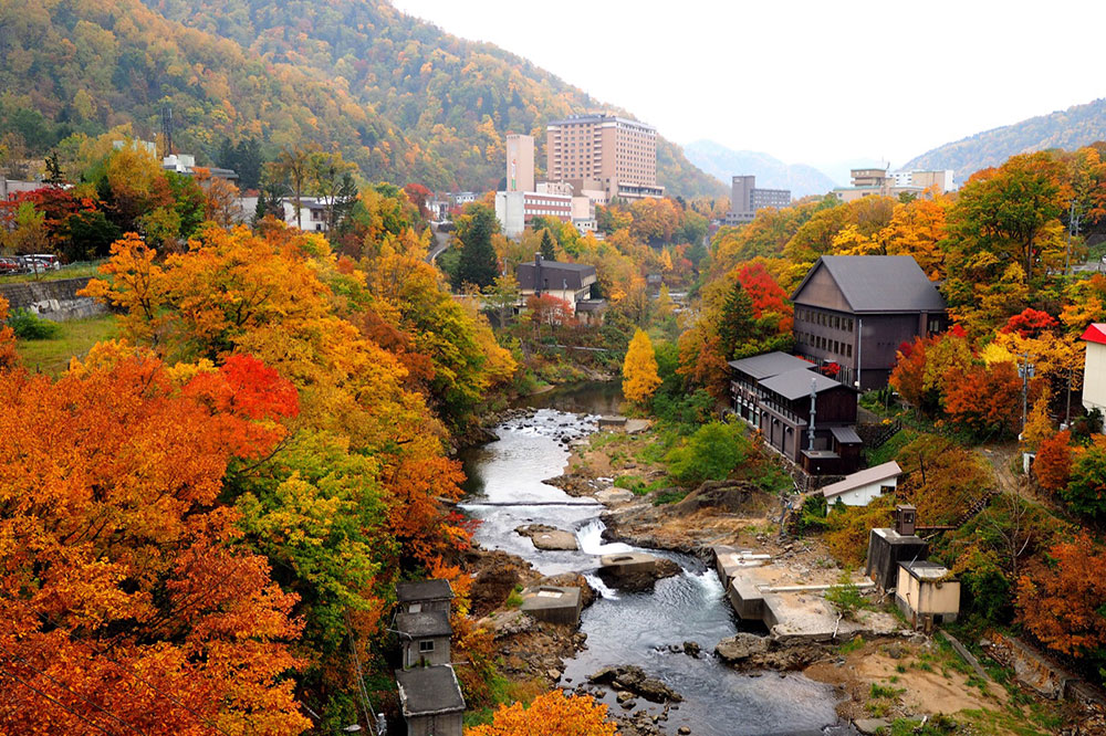 札幌の定山渓の紅葉