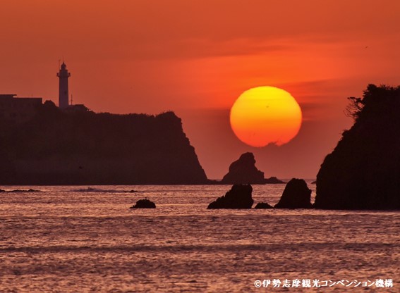 大王埼灯台からの日の出