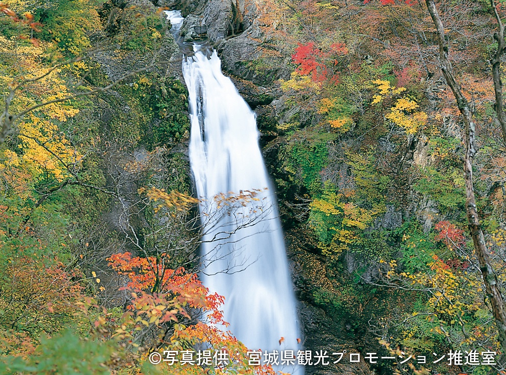 宮城県仙台市秋保大滝の秋の紅葉