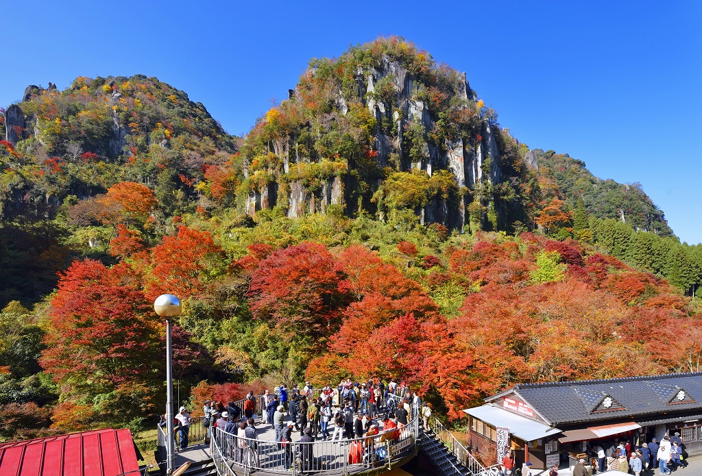 大分県中津市一目八景の秋の紅葉