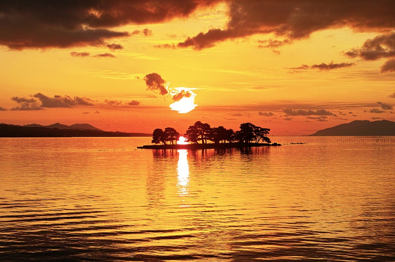 宍道湖の夕日